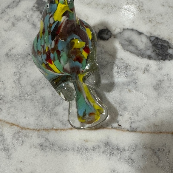 Colorful Glass Bird Figurine - Picture 7 of 10